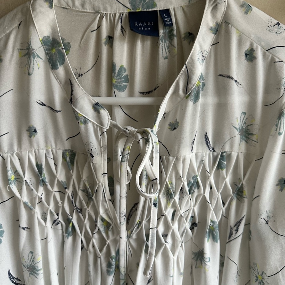 KAARI Blue Blouse - Picture 4 of 10